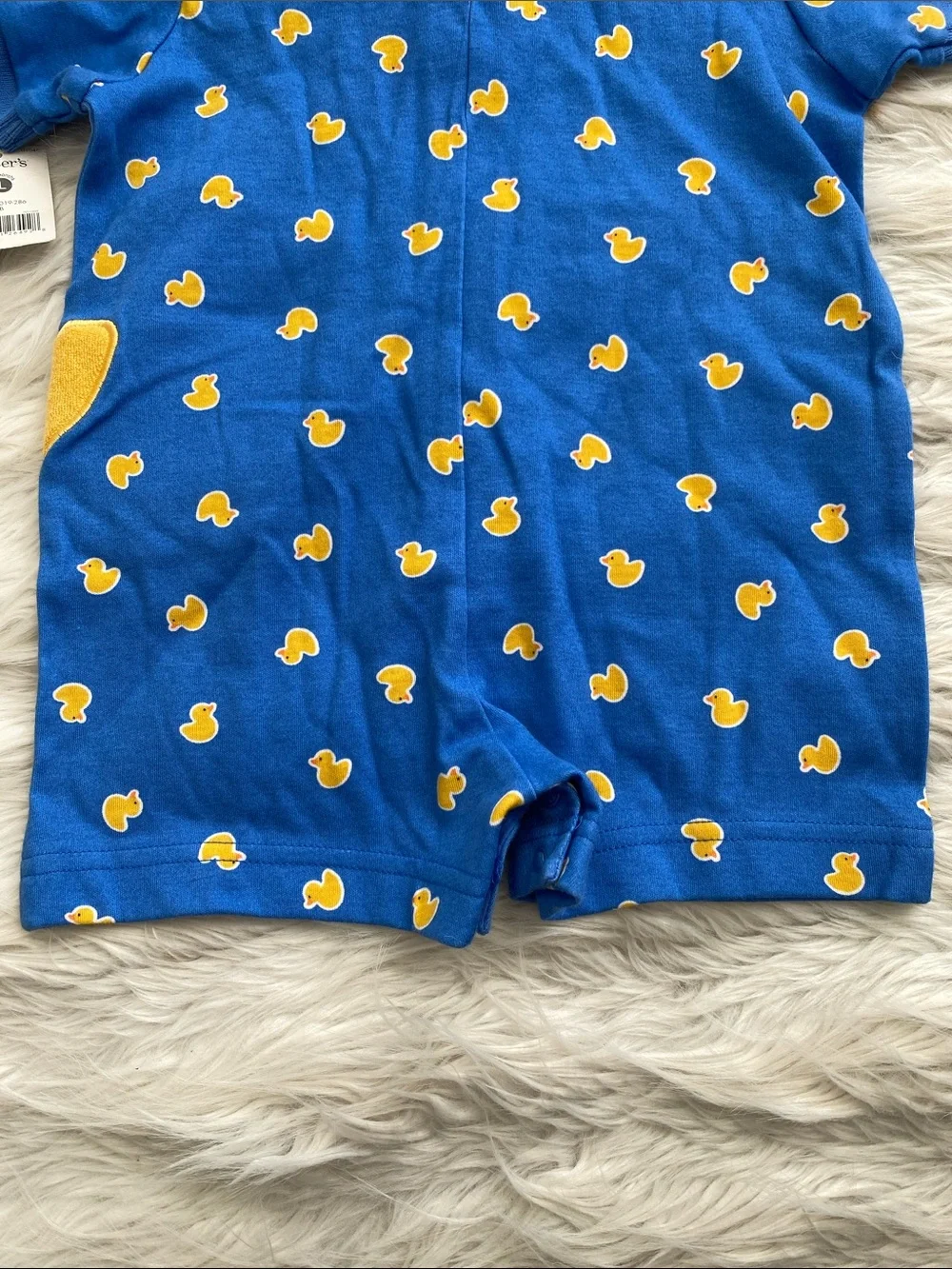 Carter's | Blue and Yellow Duck Polo Romper One Piece
